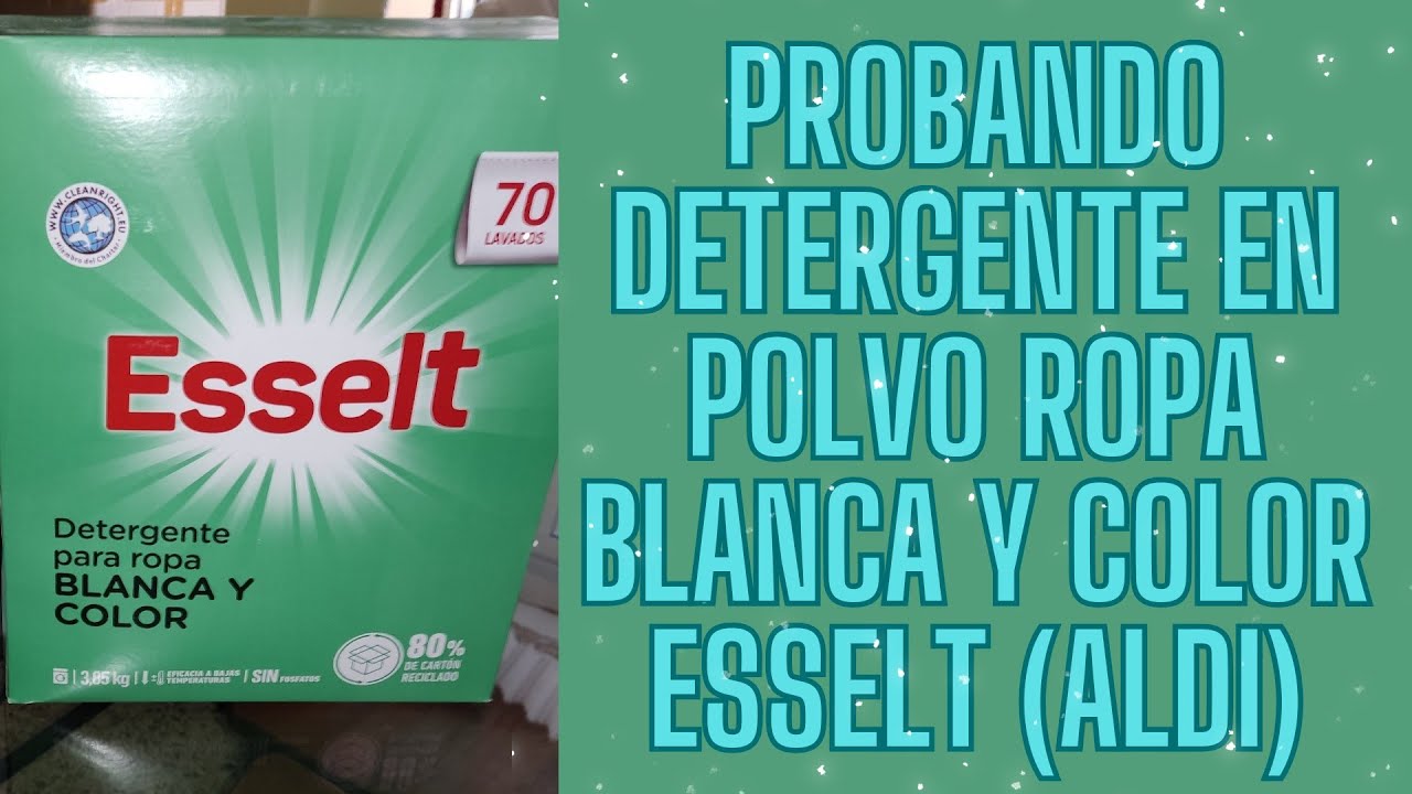 MI NUEVO FAVORITO? PROBANDO EL NUEVO DETERGENTE EN POLVO ROPA BLANCA Y COLOR ESSELT (ALDI) 🧺✨