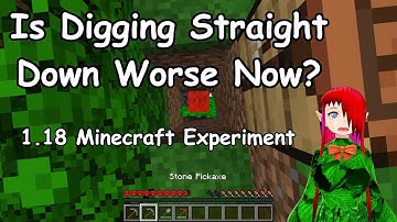 Digging Straight Down In 1.17 Vs 1.18 | Minecraft Experiment