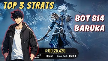 25s Baruka | 3 Easy Strats | Solo Leveling: ARISE | BoT S14 #03
