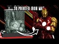 Huge 3d printed iron man statue with crazy light effect