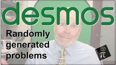 Creating randomly generated problems in Desmos