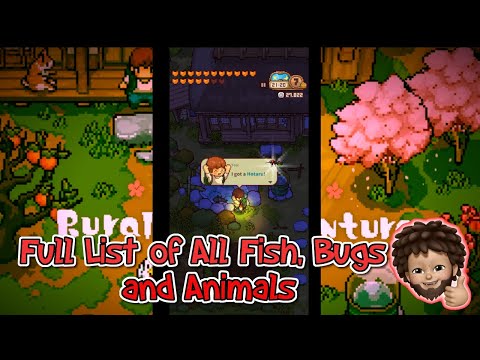 Japanese Rural Life Adventure - Full list of Fish, Bugs and Animals