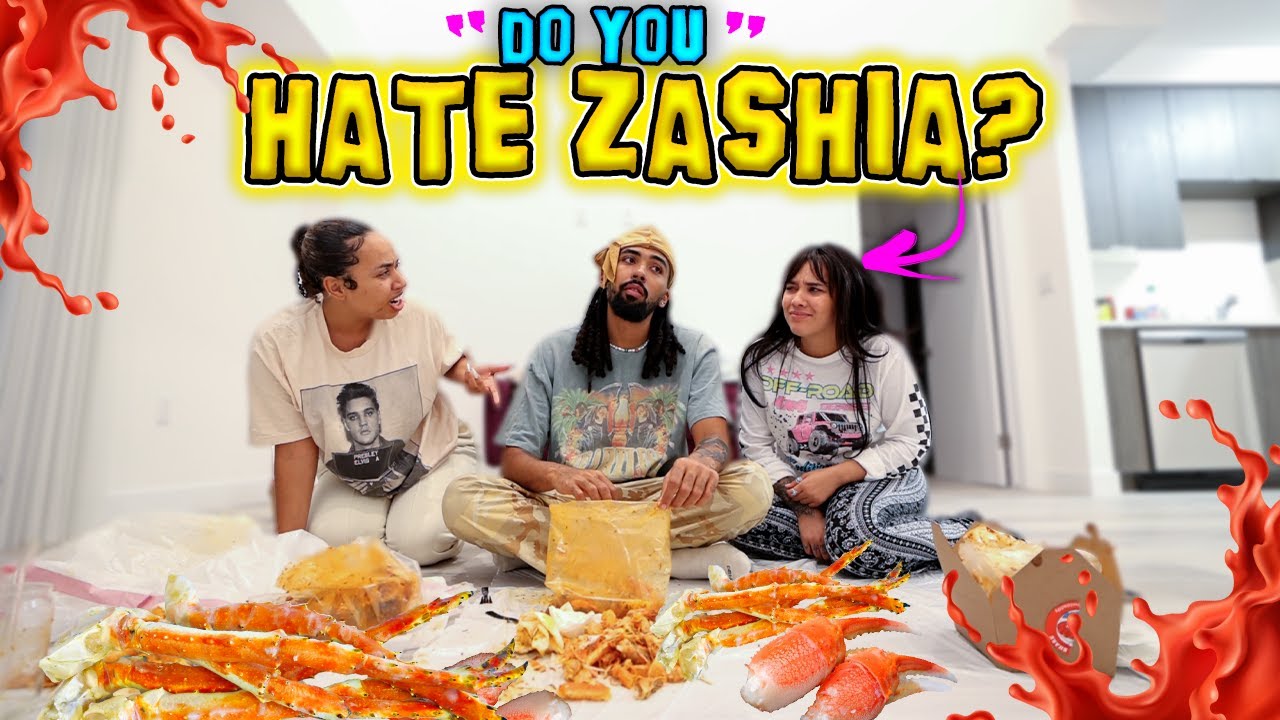 Спрашиваю своих сестёр: «НЕНАВИДЯТ ЛИ ОНИ ЗАШИЮ» (ОСТРЫЙ МОРЕПРОДУКТОВЫЙ МУКБАНГ)