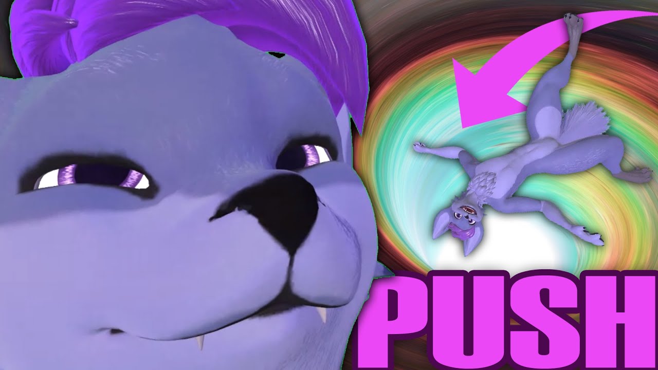 Pushing Furries into Holes on VRChat