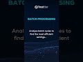 Batch Processing with Advanced Industrial Analytics #shorts