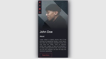 How To Create Profile Card Using HTML and CSS |  HTML and CSS Tutorial