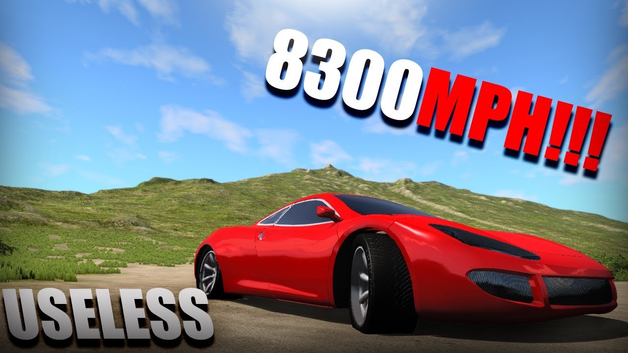 Fastest Car In BeamNG 8300MPH But Its USELESS!? 
