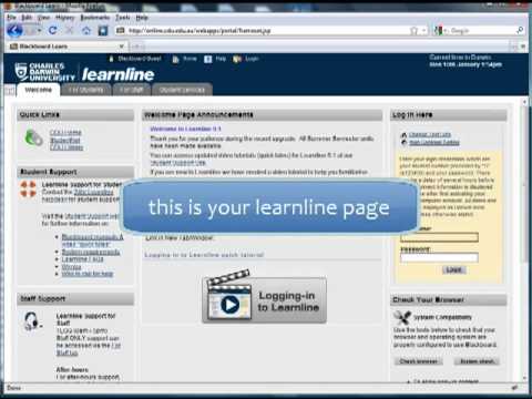 find learnline - CDU homepage