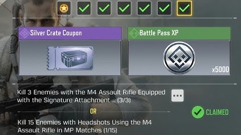 Call Of Duty Mobile Kill 3 Enemies with the M4 Assault Rifle Equipped with the Signature Attachment