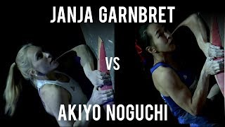 Janja Garnbret vs Akiyo Noguchi | IFSC Meiringen 2019 Bouldering