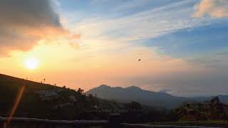 Magnificent sunrise at Mt Sumbing Central Java