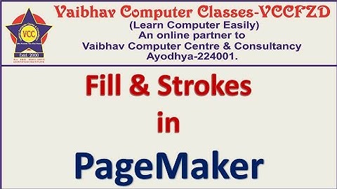#VCCFZD FILL & STROKES IN PAGEMAKER