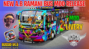 New AB RAMANI Bus Mod Tamil | Bus Simulator Indonesia | AB RAMANI Bus Livery In Bussid #ramani #bus