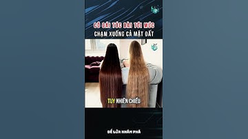 Cô gái tóc dài tới mức chạm xuống cả mặt đất #shorts