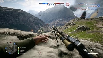 Sniper no scope across the map 330 meters Battlefield 1