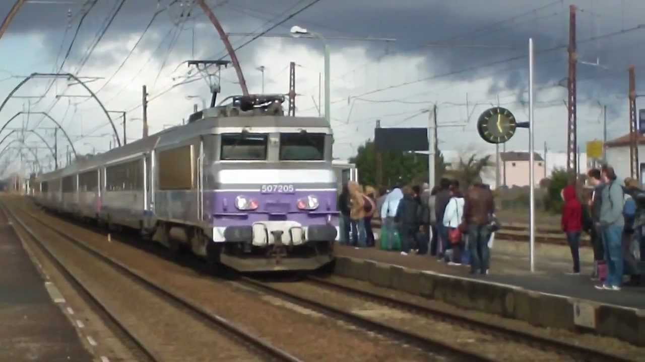 TER Bordeaux Hendaye à Facture Biganos + bruit de compresseur de BB 7205