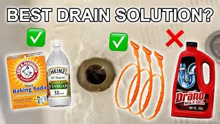 Drain Snake VS Drano VS Baking Soda & Vinegar for SHOWER CLOG