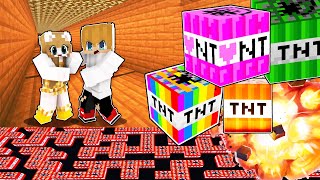 EXTREMELY HARD TNT MAZE EVER in Minecraft!