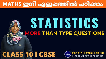 CLASS 10 CBSE | STATISTICS | MORE THAN TYPE QUESTIONS | MALAYALAM