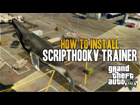 GTA 5 MOD - FLYING WHALES!! How To Install GTA 5 PC ScriptHookV Native Trainer! (GTA 5 Mods)