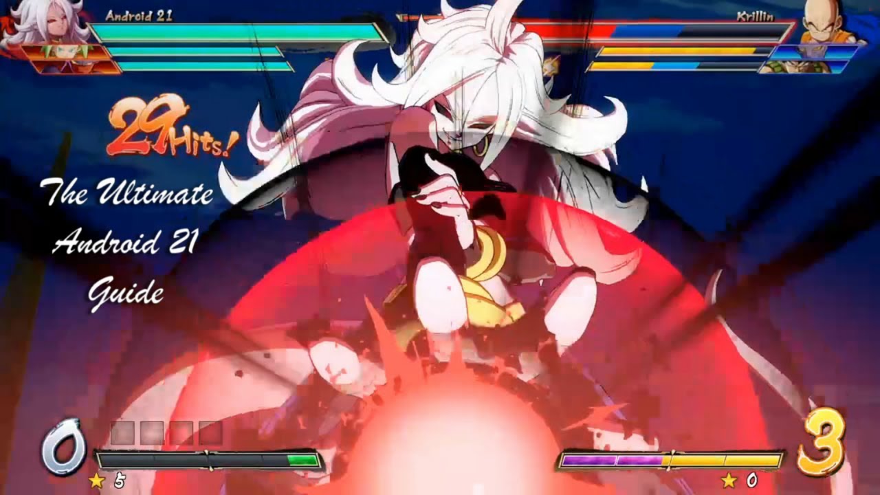 DragonBall FighterZ - The Ultimate Android 21 Guide - Moves, Combos, Blockstrings, Mixups