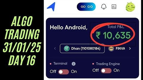 Algo Trading 31 Jan 2025 | Profitable Algo Trading Strategy | Algorooms