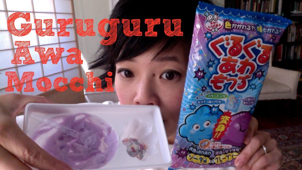 Color-changing Foam Candy -- Guruguru Awa Mocchi -- Whatcha Eating? #108 | emmymade