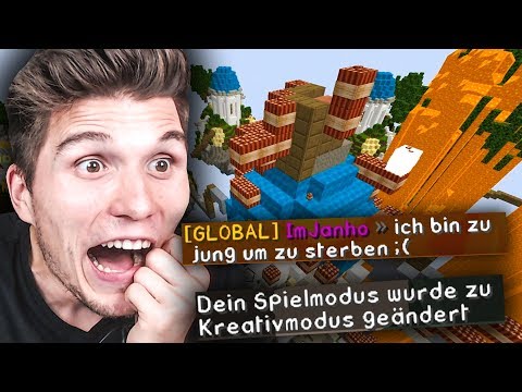 Ich baue ihm ein GAMEMODE 1 Lava/TNT-Haus!