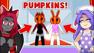 Tower Of Hell As PUMPKINS With CUTIE! (Roblox)