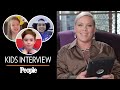 Kids Interview P!nk About Her Aerial Stunts, Favorite Color and More! | PEOPLE