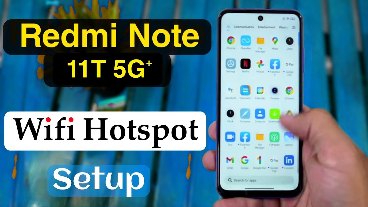 How to Enable Portable Hotspot in Redmi Note 11T Redmi Note 11T 5G