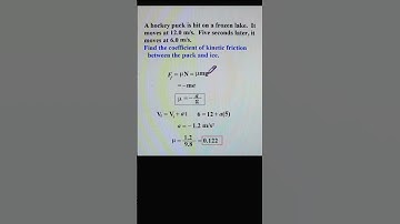 Hockey Puck and Ice Friction