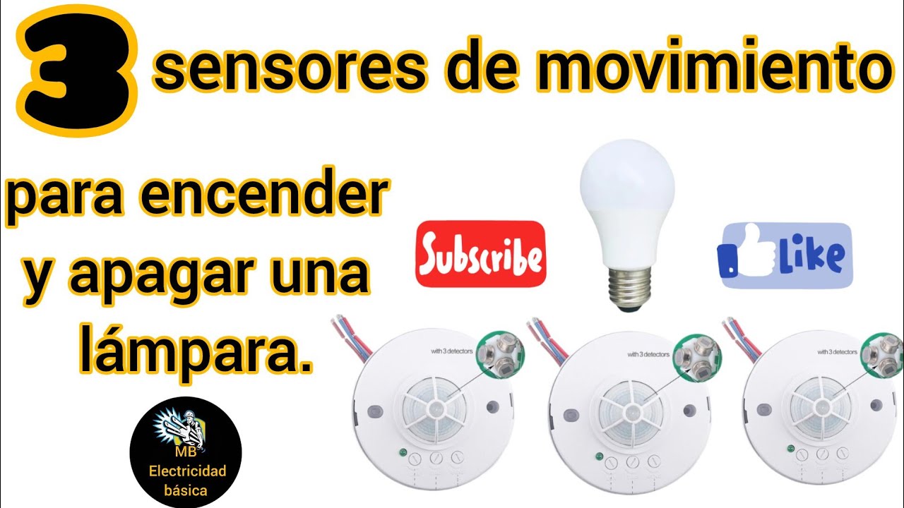 Cómo conectar tres sensores para encender y apagar una lámpara y cualquiera de ellos la encienda.
