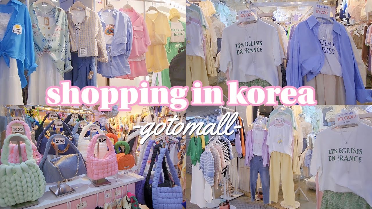 shopping in korea vlog 🇰🇷 gotomall spring summer fashion haul 💜 pastel ...