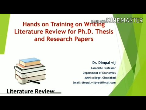 writing literature review for phd thesis