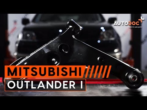 How to replace front suspension arm Mitsubishi Outlander 1 TUTORIAL | AUTODOC