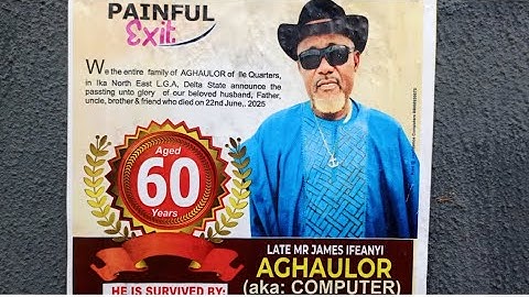 ADVERSE UCHE PAFORM LIVE @ THE BURIAL CEREMONY OF LATE MR JAMES IFEANYI AGHAULOR (AKA COMPUTER)