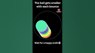 The Ball Gets smaller & border closing with each Bounce #asmr #fun #explore #fyp #satisfying #shorts