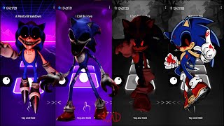 Sonic EXE VS Sonic EXE VS Sonic EXE VS Sonic EXE Tiles Hop EDM Rush