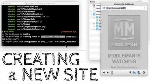 Creating a new site in Middleman 3