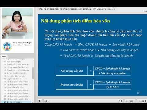 Video: Phân tích hoạt động như một yếu tố của quản lý chi phí. Phân tích CVP. Điểm hòa vốn