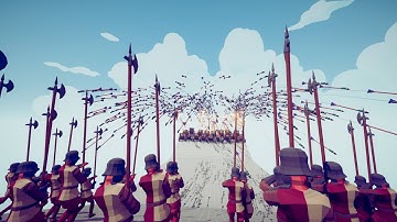 100 RANDOM MELEE UNITS vs 20 HWACHA ARROW RAIN - TABS | Totally Accurate Battle Simulator