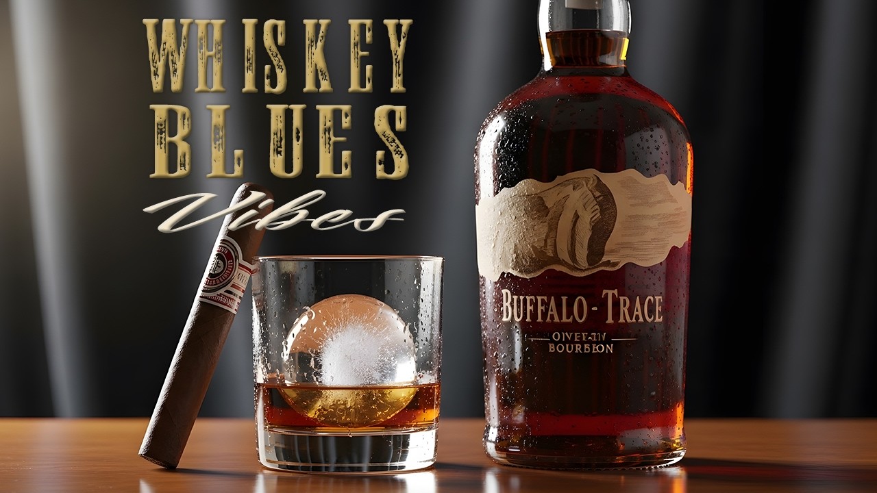 Nighttime Smooth Whiskey Blues – Cinematic Ambience – Perfect for Whiskey Sipping