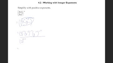 4.2 - Working with Integer Exponents (shorter)