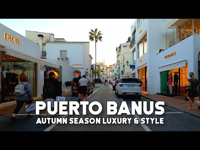 Puerto Banus Marbella Spain Luxury & Style Autumn October 2021 Costa del  Sol