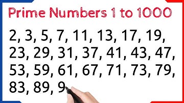 Prime Numbers 1 to 1000 || 1 to 1000 Prime Numbers || Prime Numbers Between 1 and 1000