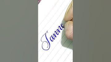 Jannat name calligraphy #youtubeshorts #shortsfeed #writing #jannat