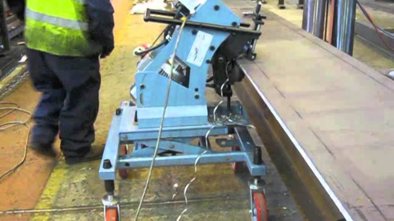 Automated Plate Bevelling - 10ft 3m Per Minute - KBM® - 2012 - YouTube