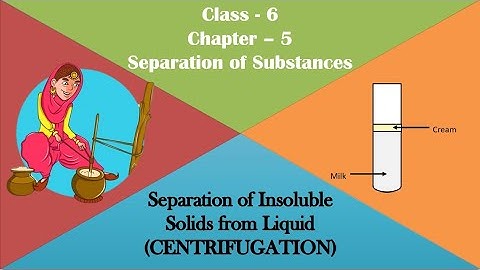 Separation of Insoluble Solids from Liquid-Cenrifugation |Chapter-5|Separation of Substances|Class-6