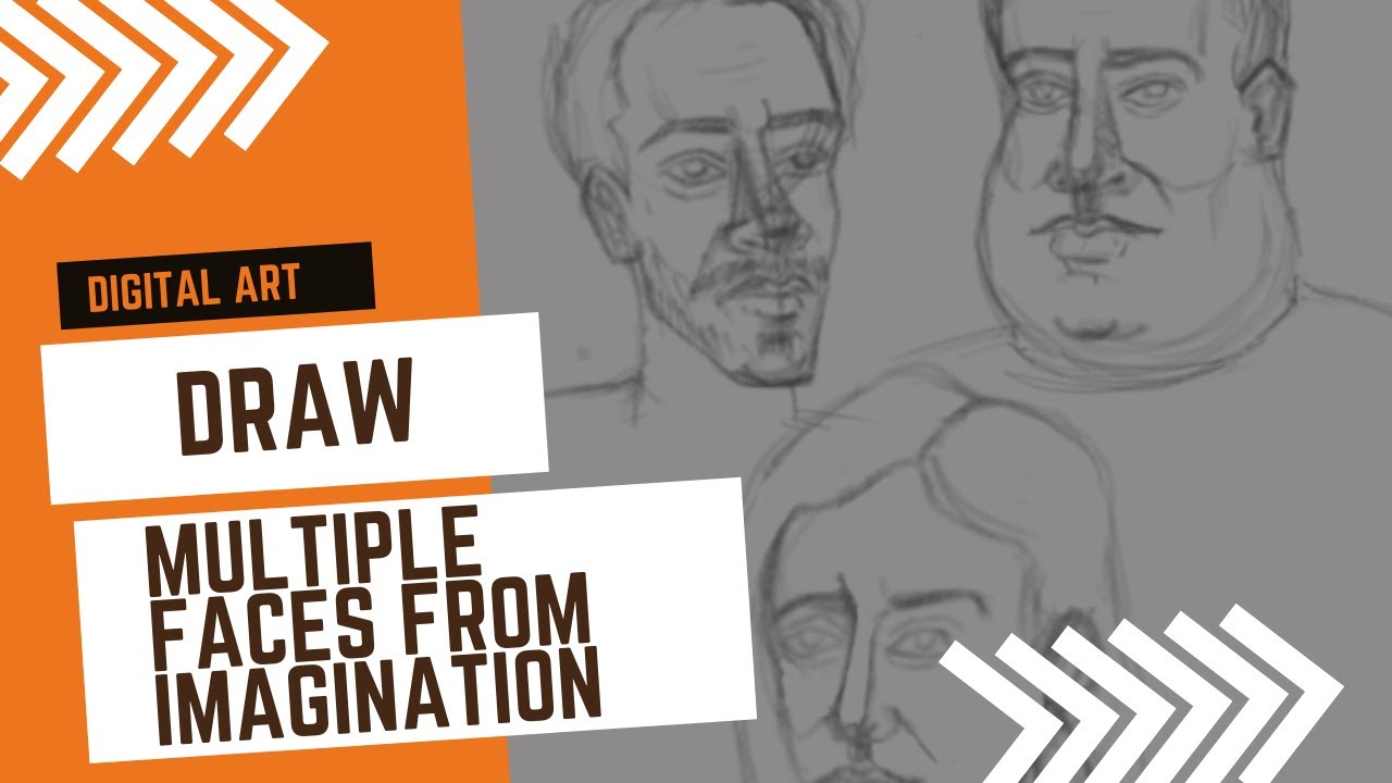 How to draw different face shapes from imagination - YouTube